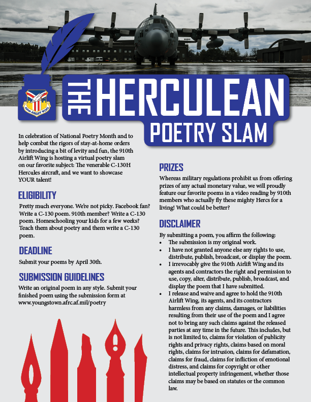 Herculean Poetry Contest Promotional Flier