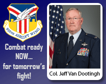 910th Airlift Wing Commander Col. Jeff Van Dootingh